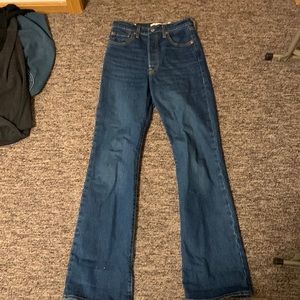 Levi’s rib cage jeans, high waisted, size 26 x 33
